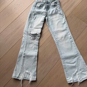 Tractr Light Blue Distressed Kids Jeans